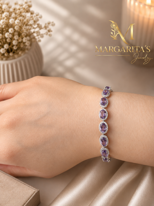 Amathyst Tennis Bracelet